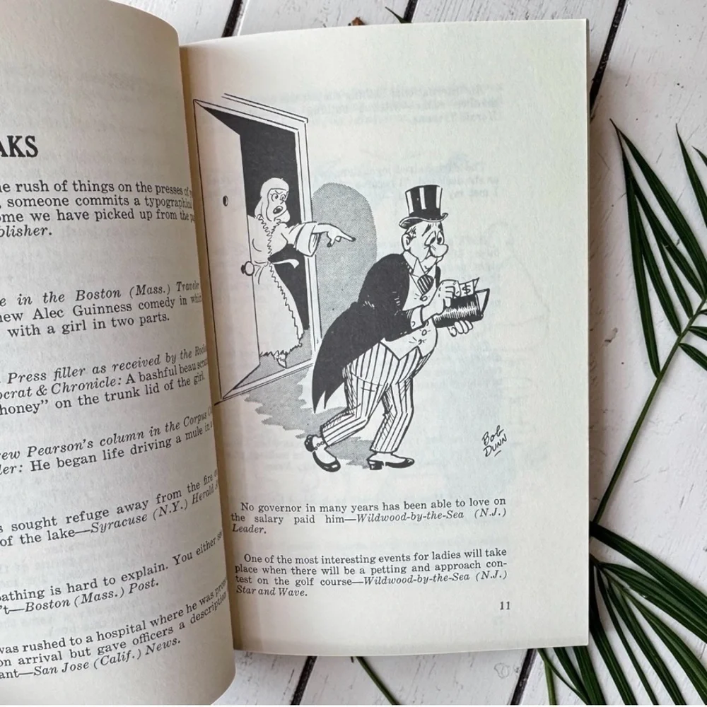 Vintage 1982 Stop the Presses! Humor Book Newspaper Typos Journalist Gift Funny